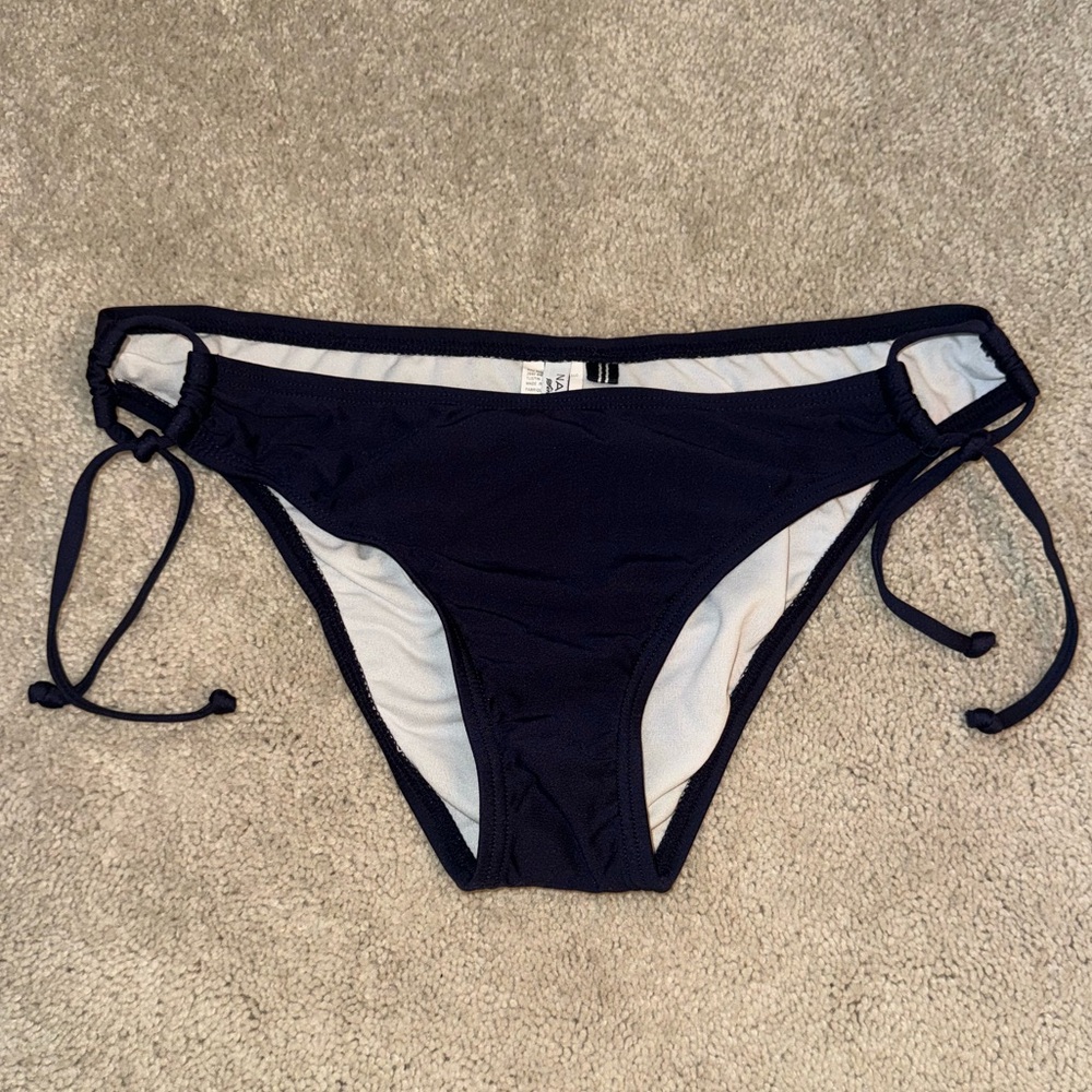 Nautica Navy Bathing Suit Bottoms with Side Ties - size 4